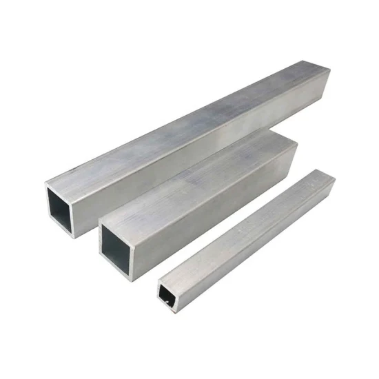 1 Inch 2inch Aluminum Rectangular Tubing Thin Wall 2X2 1X1 6063 T6 Aluminum Square Tubing for Sale Telescoping Alloy Aluminum Tubing